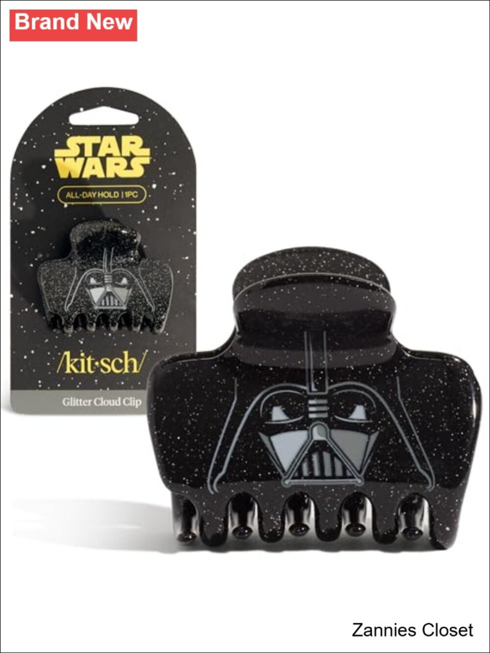 👻 Kitsch Star Wars Darth Vader Medium Hair Clip Recycled ABS Claw Clip